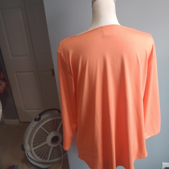 Ruby Rd. orange sorbetTop - Picture 2 of 4